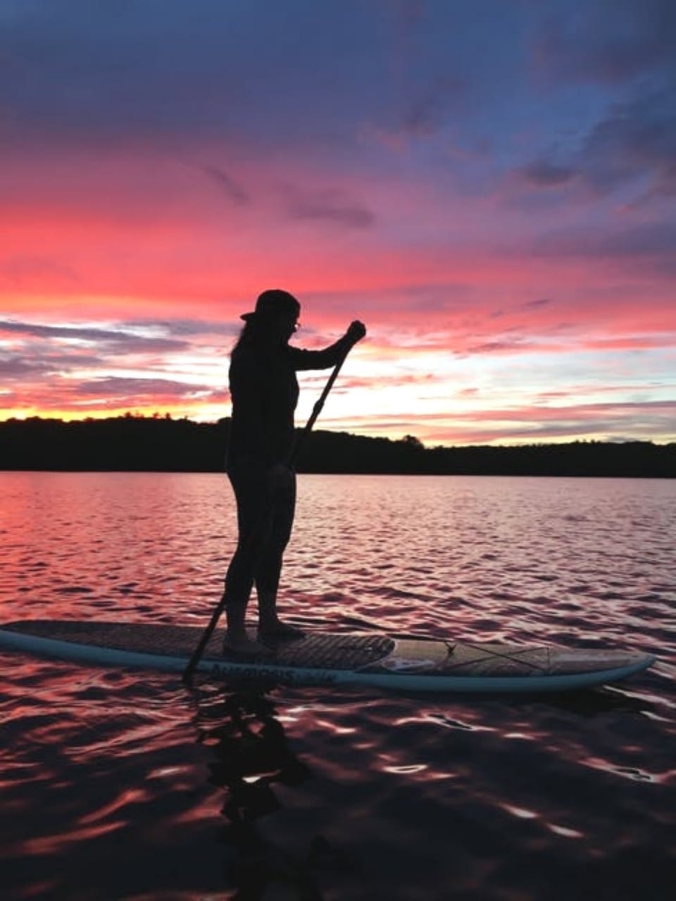 paddle board sunrise